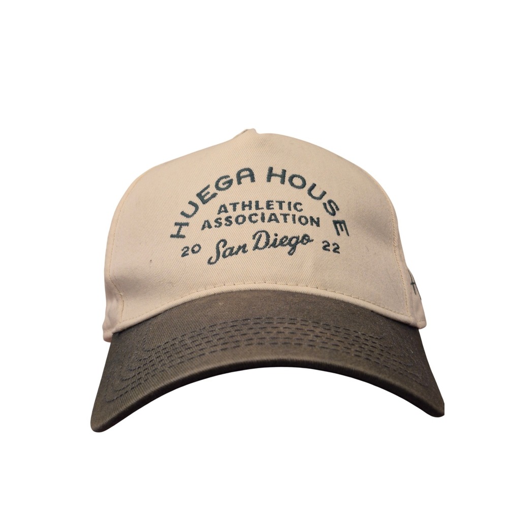 Huega House Athletic Association San Diego 2022 Snapback Hat Cream Green Mens